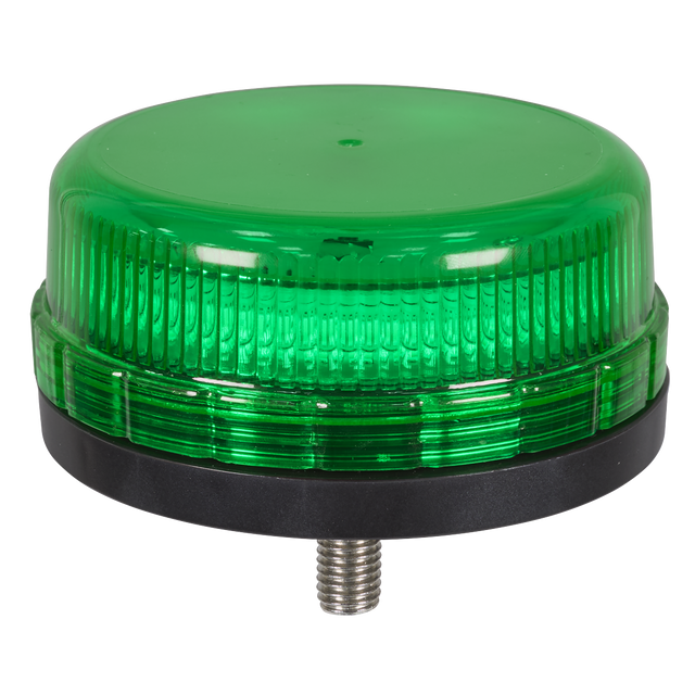 Sealey WB45LEDG SMD LED Rotating Flashing Warning Beacon with 12mm Bolt Fixing - Green 12/24V