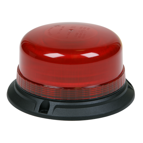Sealey WB952LEDR Warning Beacon with Bolt Fixing 3 x 6.5mm 36W SMD LED 12/24V - Red