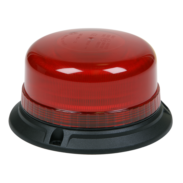 Sealey WB952LEDR Warning Beacon with Bolt Fixing 3 x 6.5mm 36W SMD LED 12/24V - Red