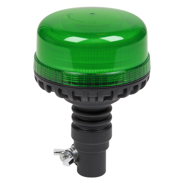 Sealey WB955LEDG Warning Beacon with Flexible Spigot Fixing SMD LED 12/24V - Green