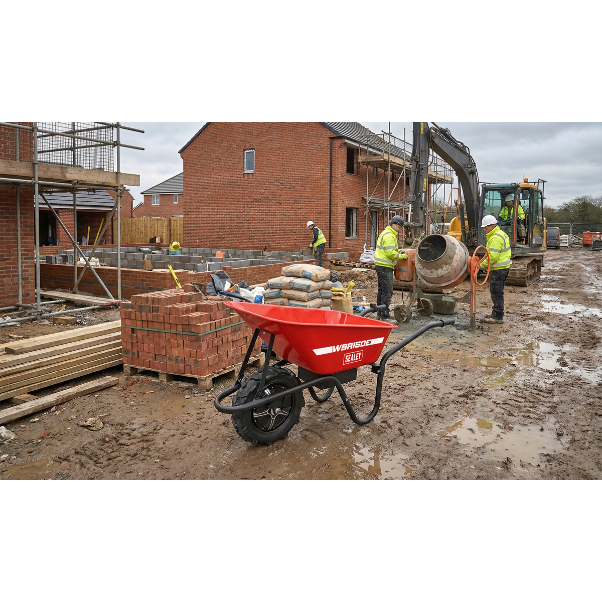 Sealey WBR150E Electric Wheelbarrow 150kg Capacity - additional view 5