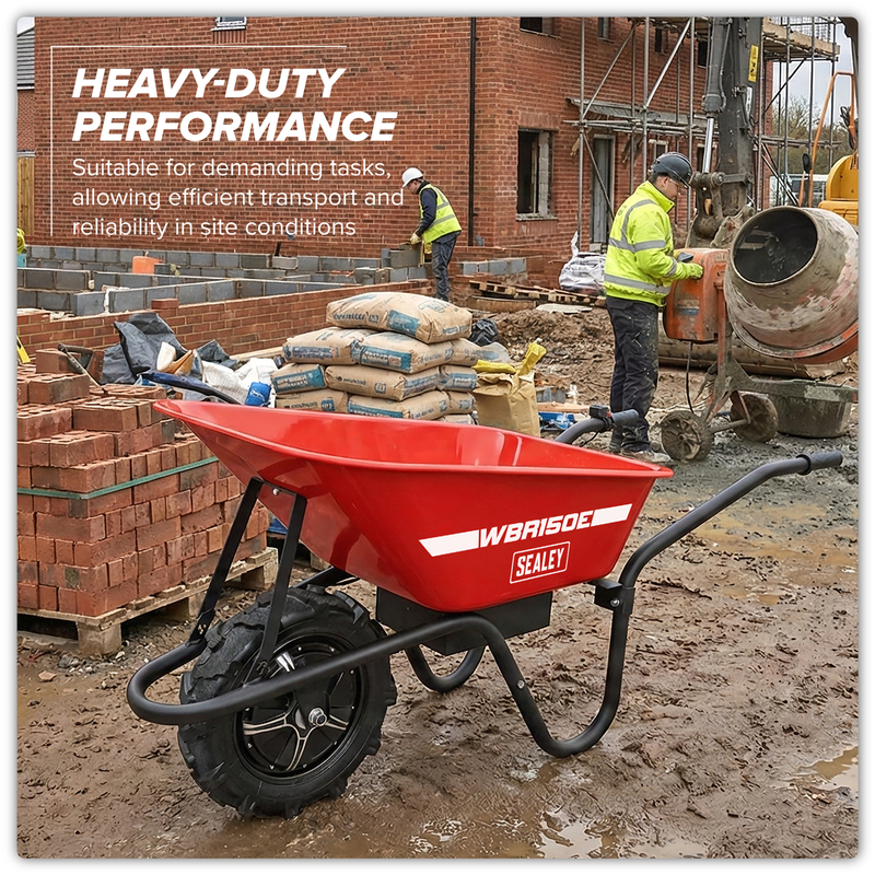 Sealey WBR150E Electric Wheelbarrow 150kg Capacity - additional view 6