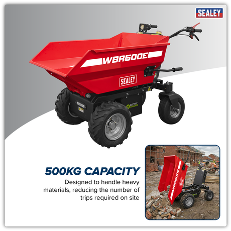 Sealey WBR500E Electric Mini Dumper 500kg Capacity - additional view 2