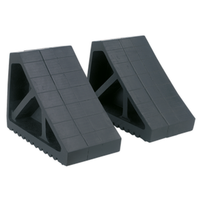 Sealey WC02 Rubber Wheel Chocks - Pair