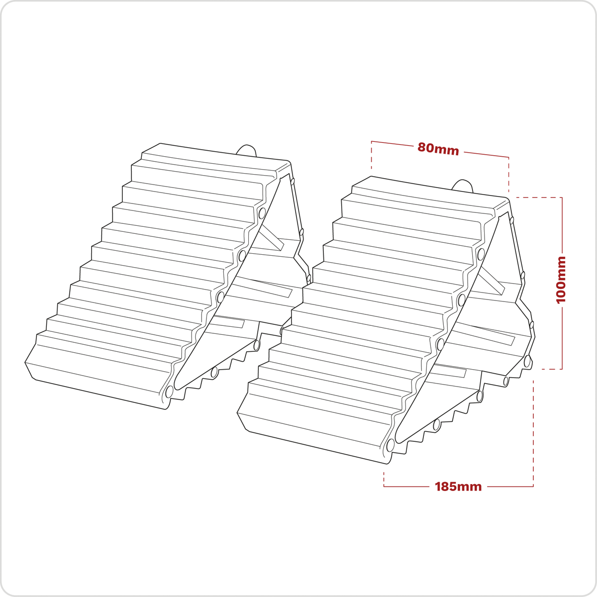 Sealey WC09 Composite Wheel Chocks - Pair - additional view 5