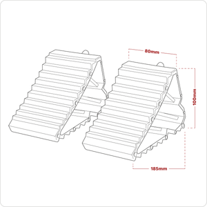 Sealey WC09 Composite Wheel Chocks - Pair - additional view 5