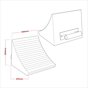 Sealey WC12 Heavy-Duty Rubber Wheel Chock - Single - additional view 3