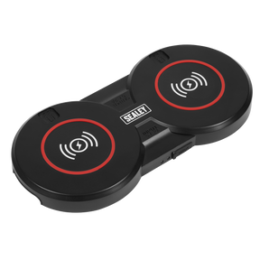 Sealey WCB4 Wireless Charging Base Double 5V⎓2A