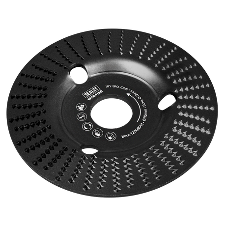 Sealey WCD115B 115mm Bevel Shape Wood Carving Disc 22mm Bore