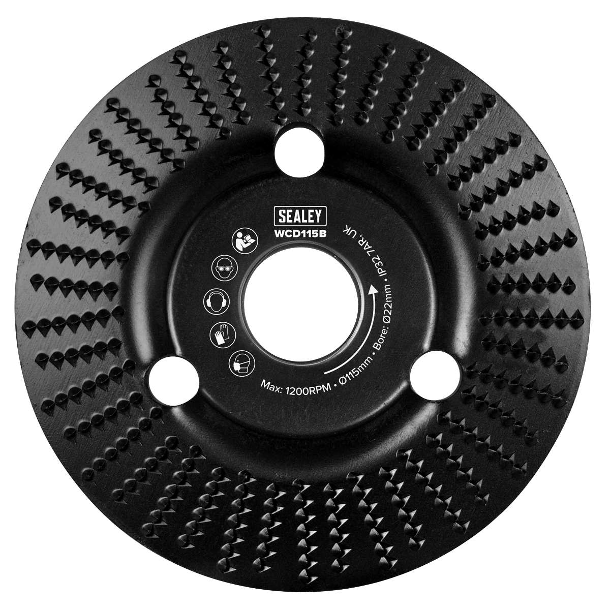 Sealey WCD115B 115mm Bevel Shape Wood Carving Disc 22mm Bore - additional view 6