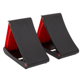 Sealey WCF01 Folding Wheel Chocks - Pair