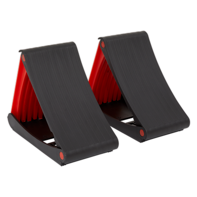 Sealey WCF01 Folding Wheel Chocks - Pair