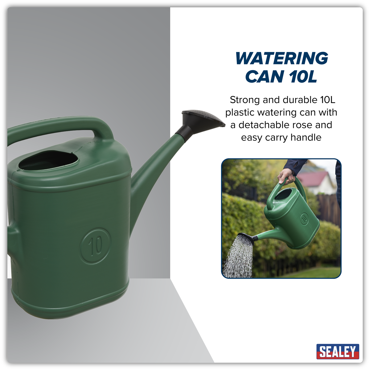 Sealey WCP10 Plastic Watering Can 10L - additional view 4