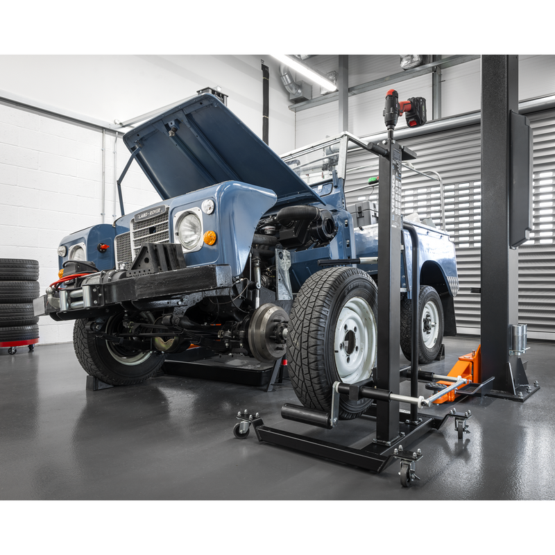 Sealey WD50QLS Viking Quick Lift Wheel Removal/Lifter Trolley 50kg Capacity - additional view 4