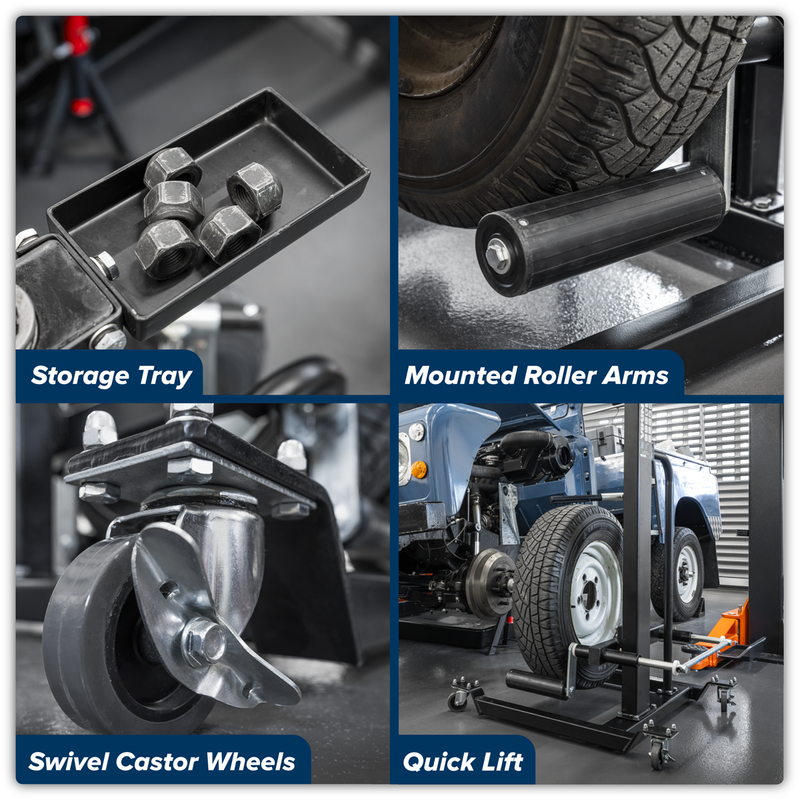 Sealey WD50QLS Viking Quick Lift Wheel Removal/Lifter Trolley 50kg Capacity - additional view 13