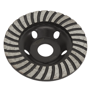 Sealey WDRTCUP115 Worksafe® Turbo Row Concrete Grinding Head 115mm
