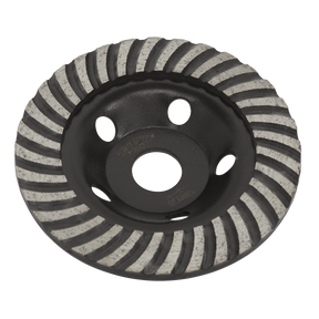 Sealey WDRTCUP125 Worksafe® Turbo Row Concrete Grinding Head 125mm