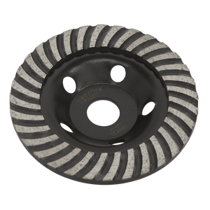 Sealey WDRTCUP125 Worksafe® Turbo Row Concrete Grinding Head 125mm