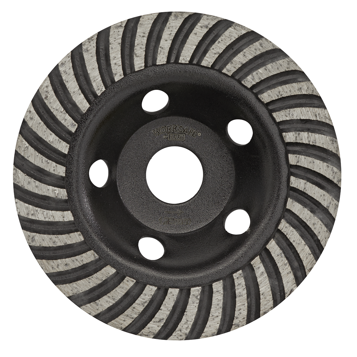 Sealey WDRTCUP125 Worksafe® Turbo Row Concrete Grinding Head 125mm - additional view 2