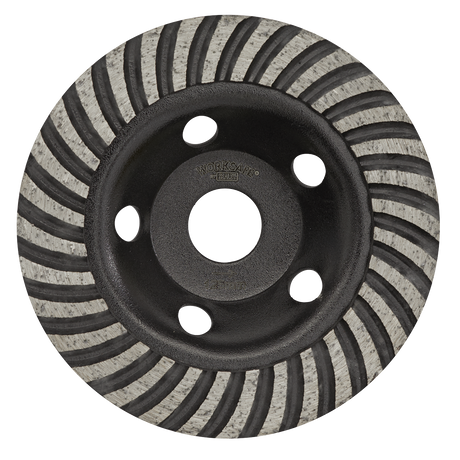 Sealey WDRTCUP125 Worksafe® Turbo Row Concrete Grinding Head 125mm - additional view 2