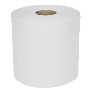 Sealey WHT150 2-Ply Embossed White Paper Roll 150m - Pack of 6 - additional view 2