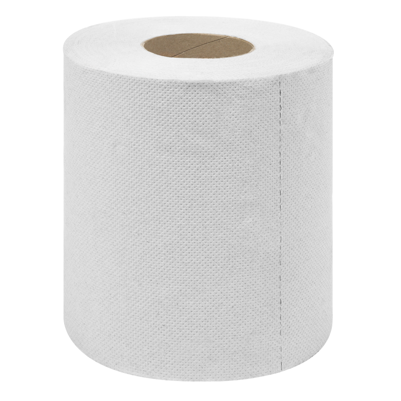 Sealey WHT60 2-Ply Embossed White Paper Roll 60m - Pack of 6 - additional view 2