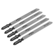 Sealey WJT101A Worksafe® Jigsaw Blade for Metal 75mm 12tpi - Pack of 5