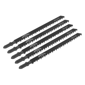 Sealey WJT144D Jigsaw Blade for Wood 75mm 6tpi - Pack of 5