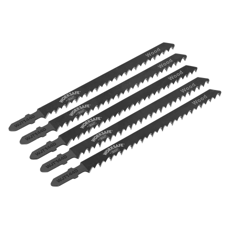 Sealey WJT144D Jigsaw Blade for Wood 75mm 6tpi - Pack of 5