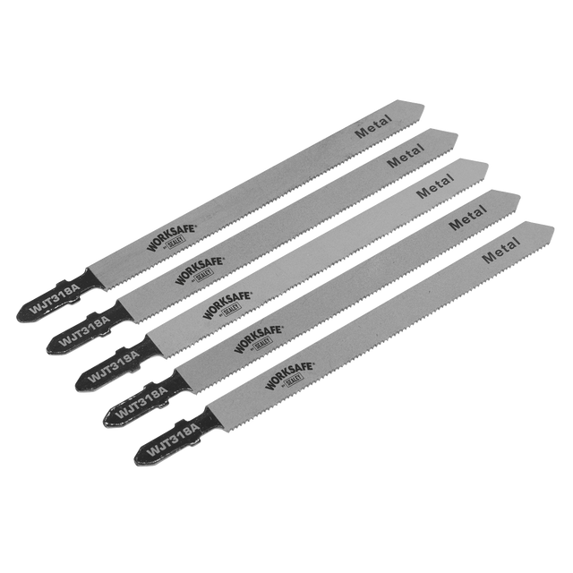 Sealey WJT318A Jigsaw Blade for Metal 105mm 21tpi - Pack of 5