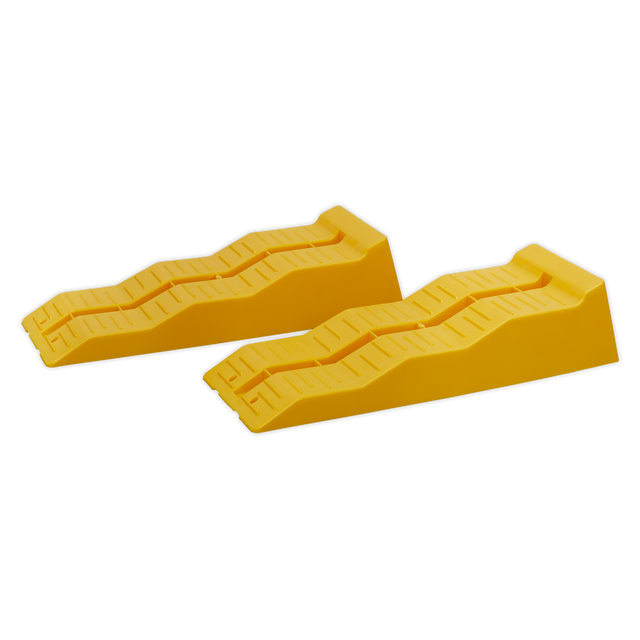 Sealey WL301 Levelling Ramps - 3-Stage 2.5 Tonne Capacity per Ramp 5 Tonne Capacity per Pair