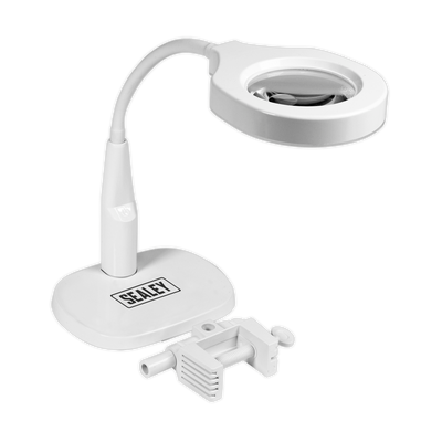 Sealey WL53/8D Dimmable Dual Mounting Magnifying Worklight 45 SMD LED 230V