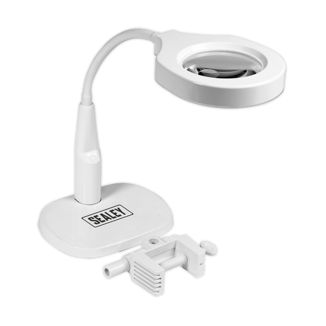 Sealey WL53/8D Dimmable Dual Mounting Magnifying Worklight 45 SMD LED 230V