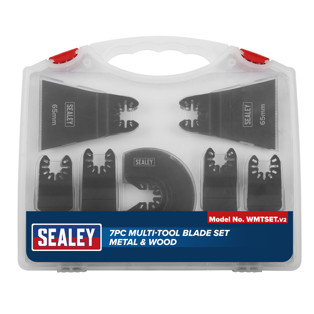 Sealey WMTSET Worksafe® Multi-Tool Metal & Wood Blade Set 7pc - additional view 3