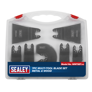 Sealey WMTSET Worksafe® Multi-Tool Metal & Wood Blade Set 7pc - additional view 3