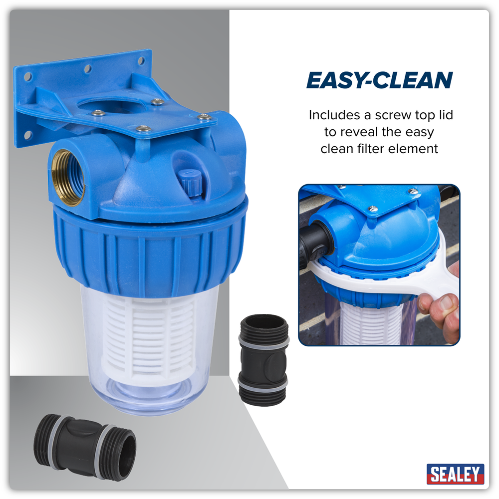 Sealey WPF1 Inlet Filter for Surface Mounting Pumps 1L - additional view 6