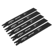 Sealey WPS1002 Worksafe® Pipe Saw Blade 200 x 25 x 1.7mm 8tpi - Pack of 5