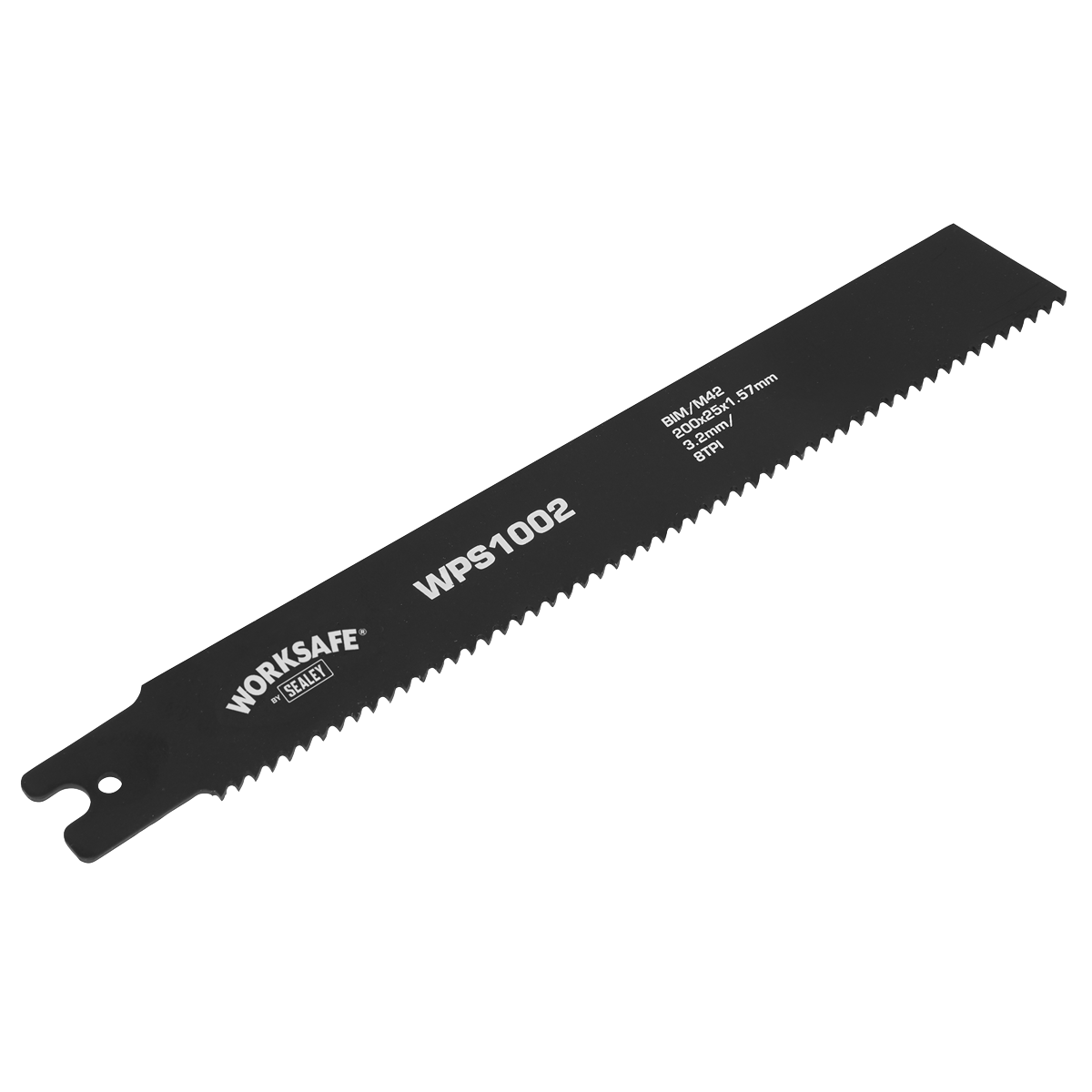 Sealey WPS1002 Worksafe® Pipe Saw Blade 200 x 25 x 1.7mm 8tpi - Pack of 5 - additional view 3
