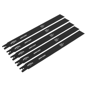 Sealey WPS1004 Worksafe® Pipe Saw Blade 300 x 25 x 1mm 10-14tpi - Pack of 5