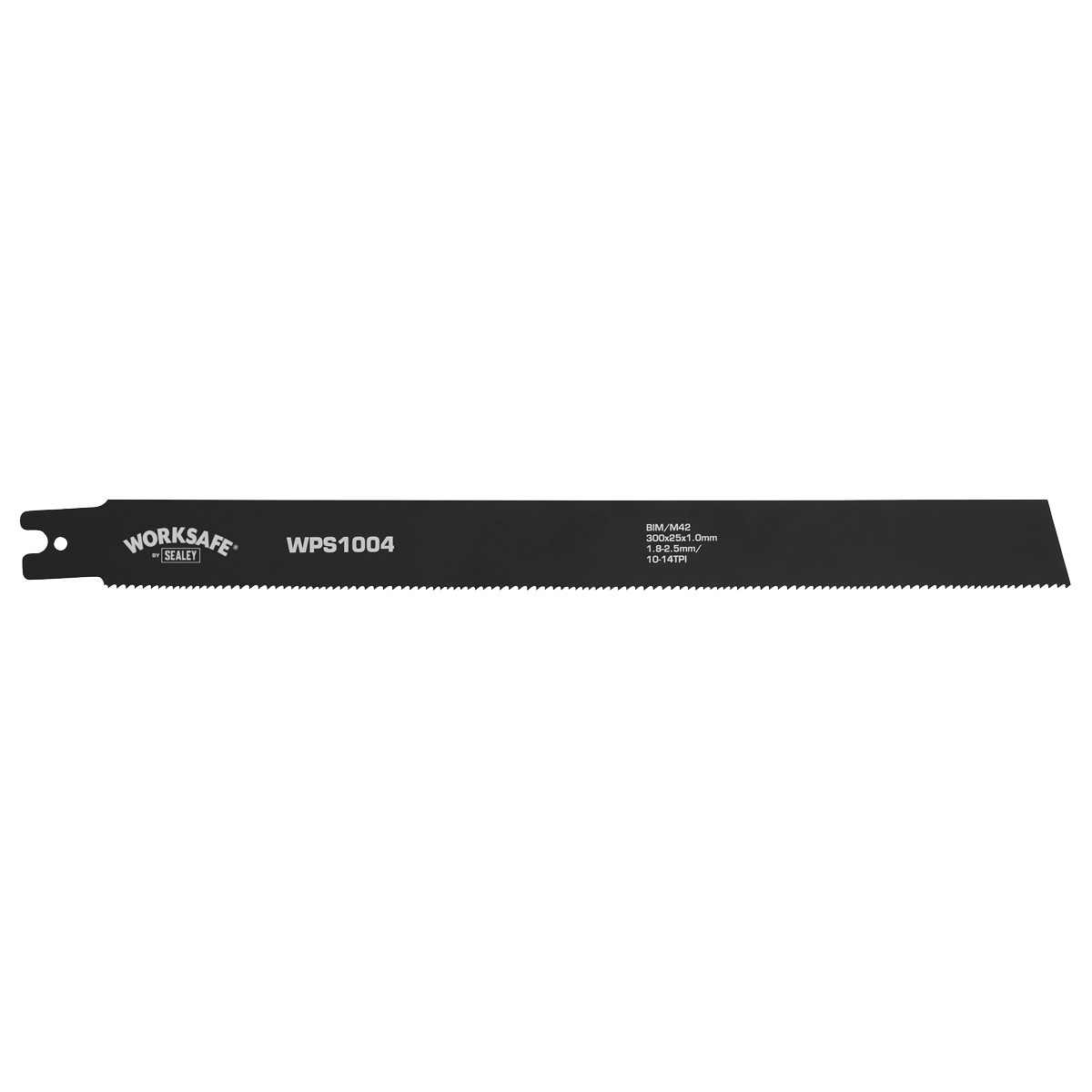 Sealey WPS1004 Worksafe® Pipe Saw Blade 300 x 25 x 1mm 10-14tpi - Pack of 5 - additional view 3