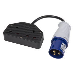 Sealey WPS16132 Twin Trailing Socket & Cable Set 16A/13A