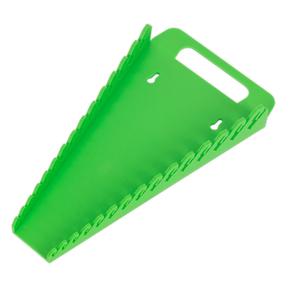 Sealey WR08HV Premier Spanner Rack Capacity 15 Spanners - Hi-Vis Green