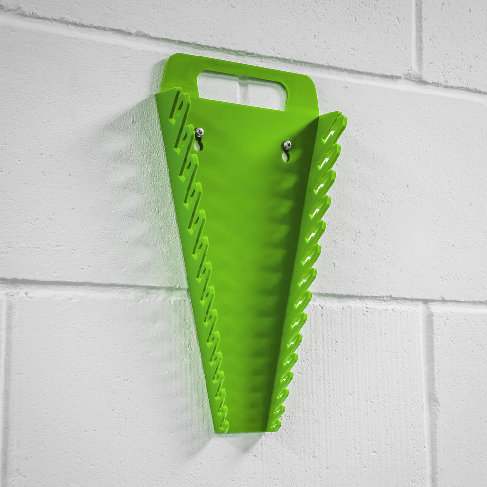 Sealey WR08HV Premier Spanner Rack Capacity 15 Spanners - Hi-Vis Green - additional view 5