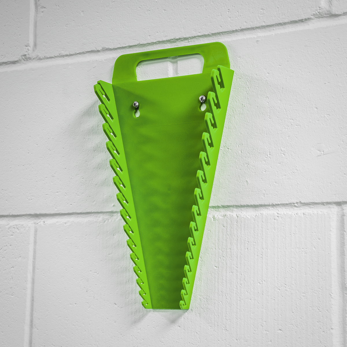 Sealey WR08HV Premier Spanner Rack Capacity 15 Spanners - Hi-Vis Green - additional view 6