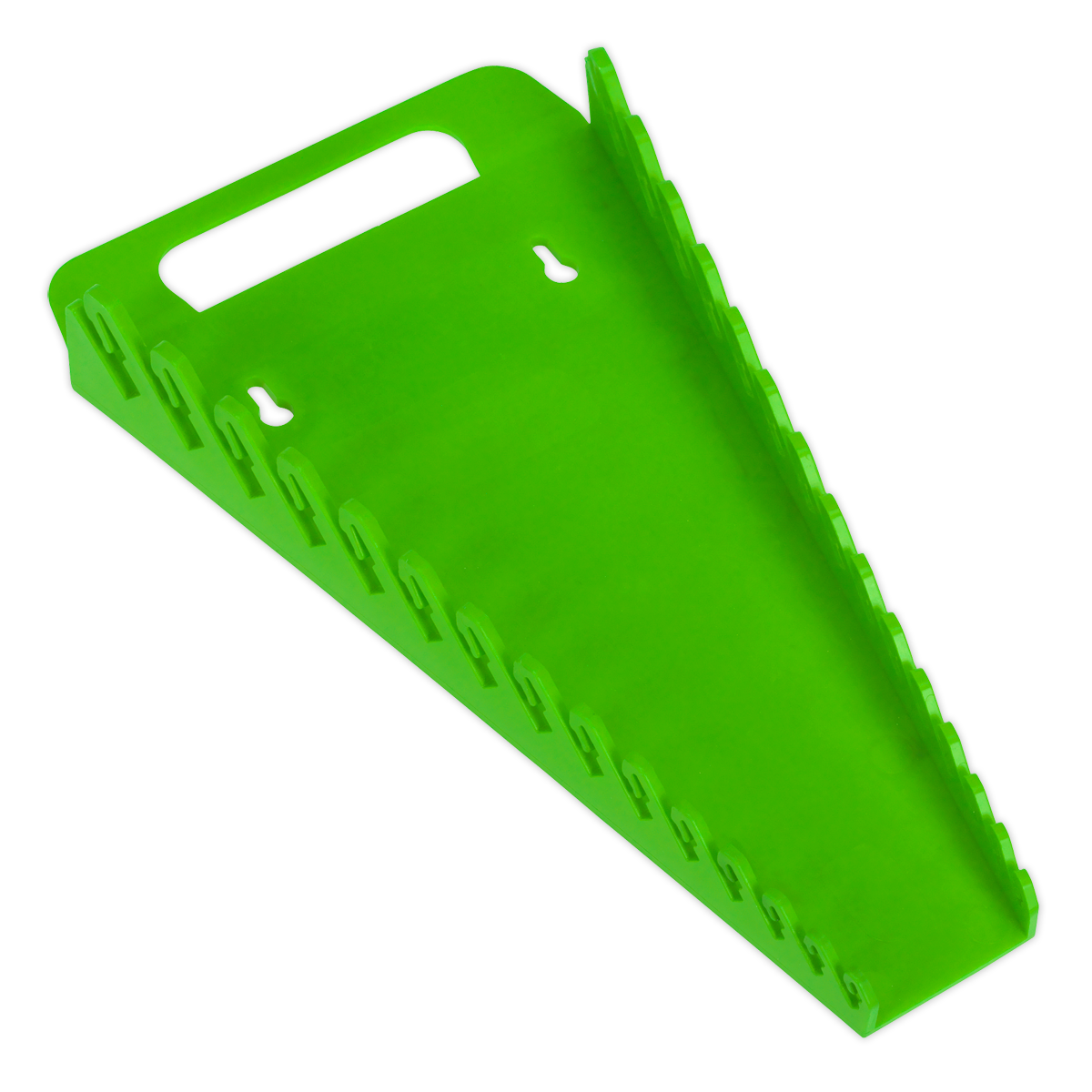 Sealey WR08HV Premier Spanner Rack Capacity 15 Spanners - Hi-Vis Green - additional view 4