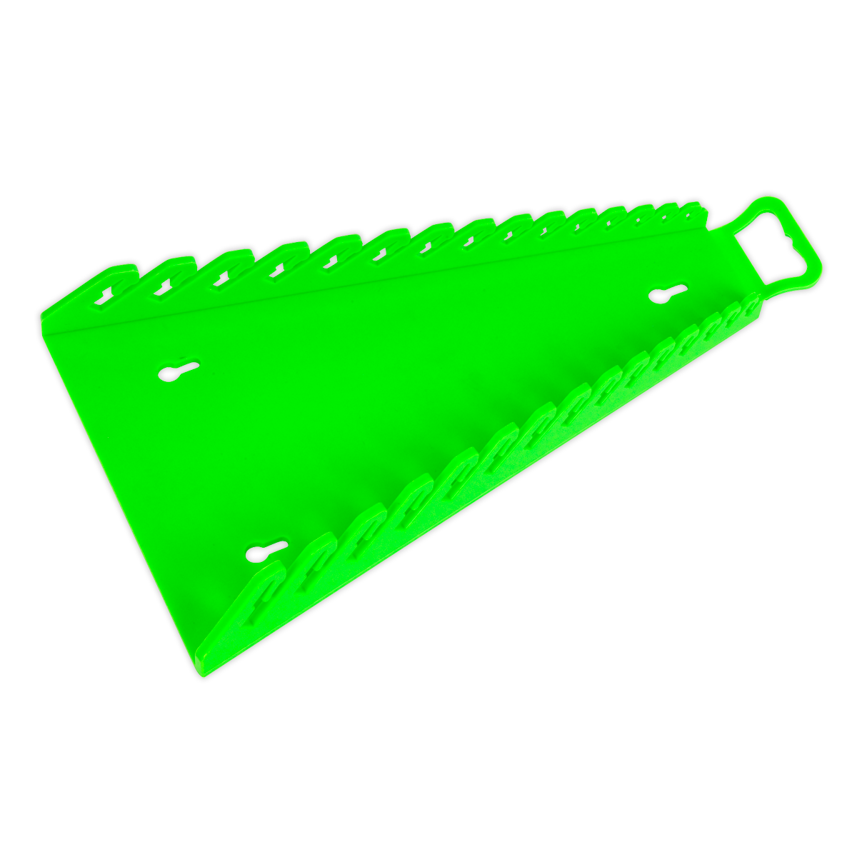 Sealey WR09HV Premier Reverse Spanner Rack Capacity 15 Spanners - Hi-Vis Green