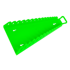 Sealey WR09HV Premier Reverse Spanner Rack Capacity 15 Spanners - Hi-Vis Green