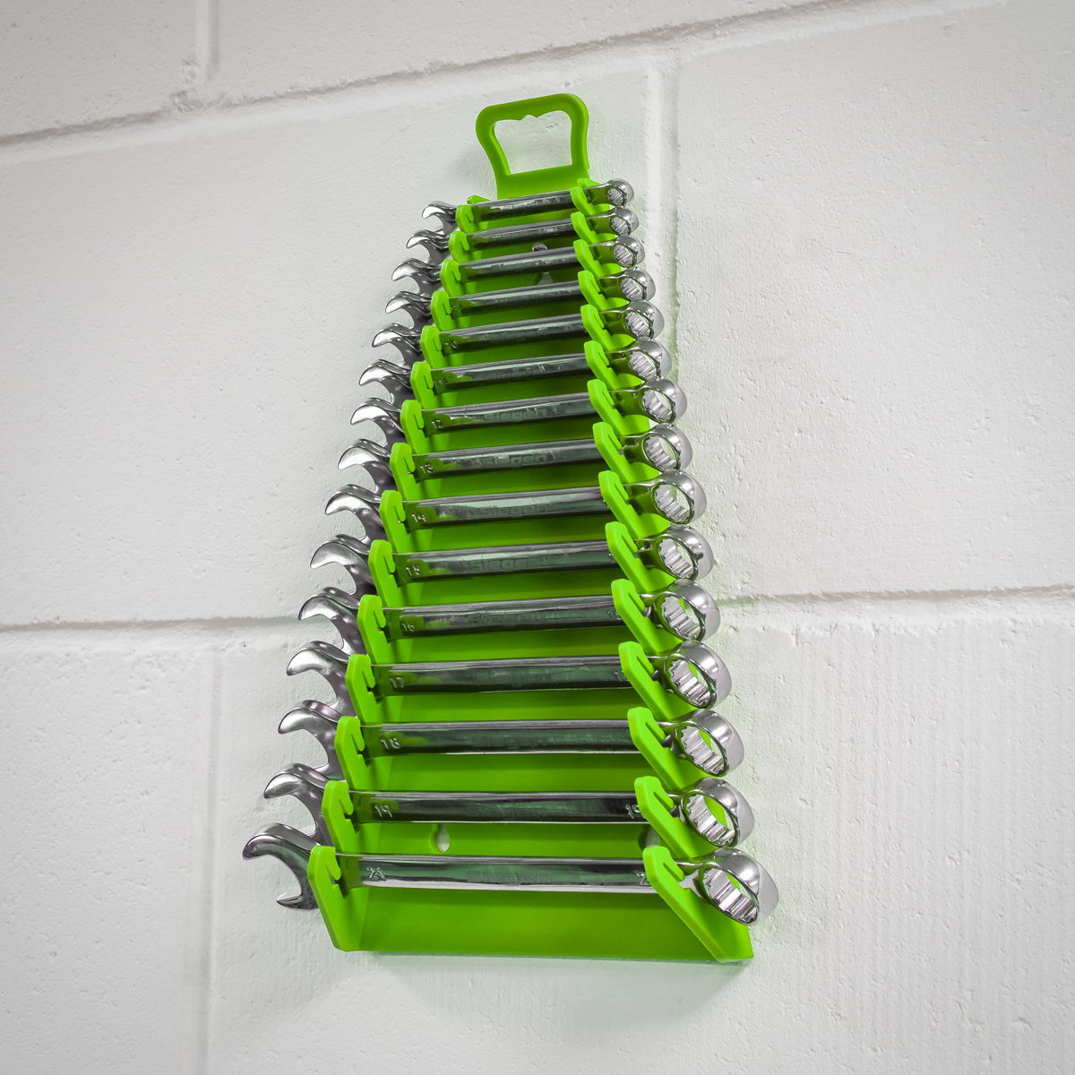 Sealey WR09HV Premier Reverse Spanner Rack Capacity 15 Spanners - Hi-Vis Green - additional view 7