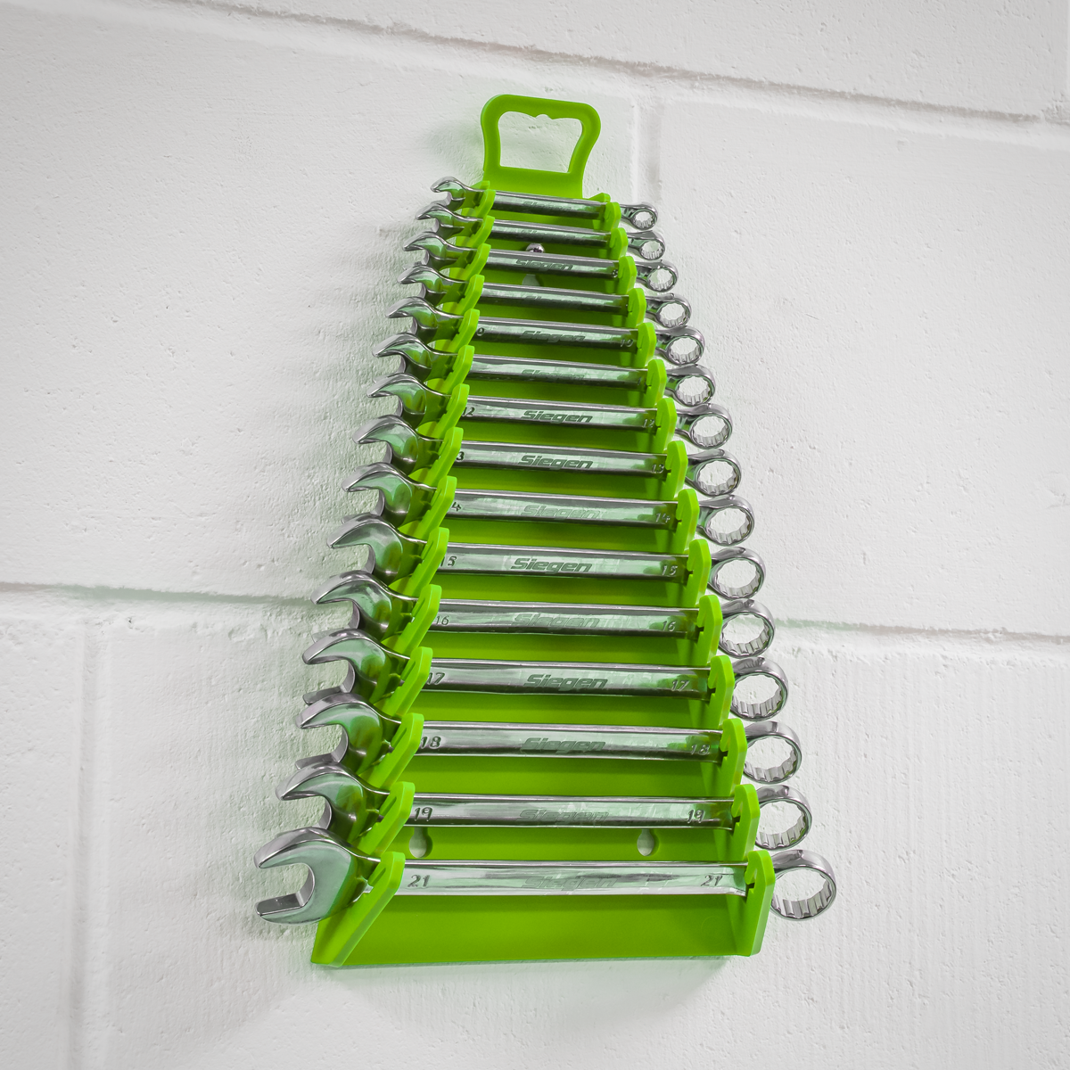 Sealey WR09HV Premier Reverse Spanner Rack Capacity 15 Spanners - Hi-Vis Green - additional view 9
