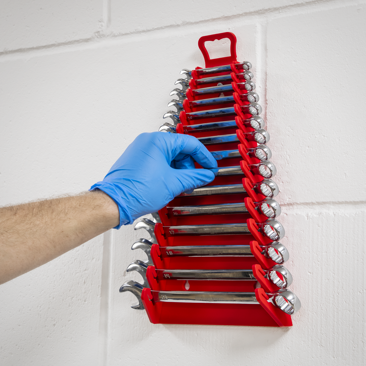 Sealey WR09 Premier Reverse Spanner Rack Capacity 15 Spanners - additional view 3